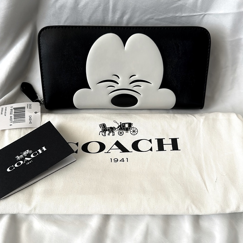 Coach x Disney Zip Around Wallet (NWT)